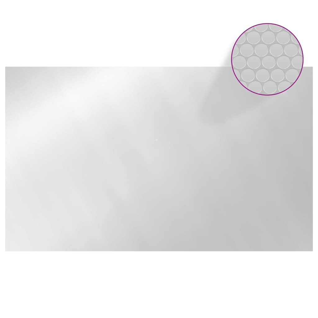 Dom i ogród, prostokątny pokrowiec na basen 500 x 300 cm PE srebrny