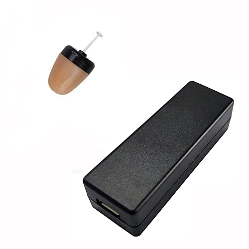 vcxn Tansmitter Bluetooth se conecta al teléfono celular, transmite sonido de audio inductivo a auriculares inalámbricos invisibles para comunicación encubierta y escuchar música, Beige, Small