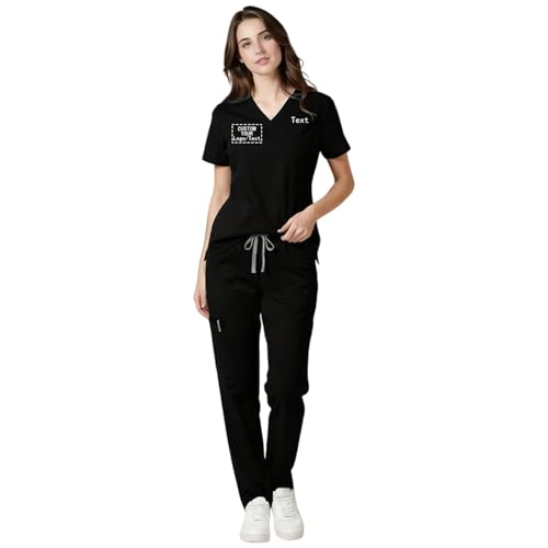 BROKANER Custom Scrubs for Women Men Scrubs…