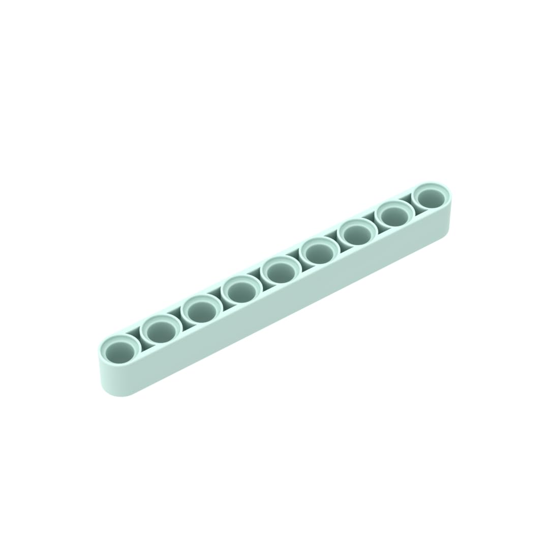 XYEIUGO GDS-666 40490 Hole Brick Technic Beam 1x9 Thick, Light Aqua, 50 PCS โ image 1