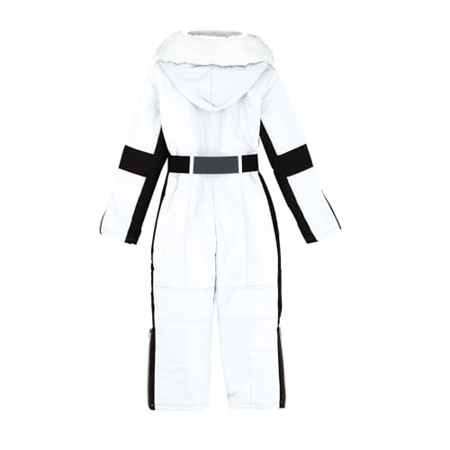 Combinaison de ski pour adolescente imperméable avec col amovible