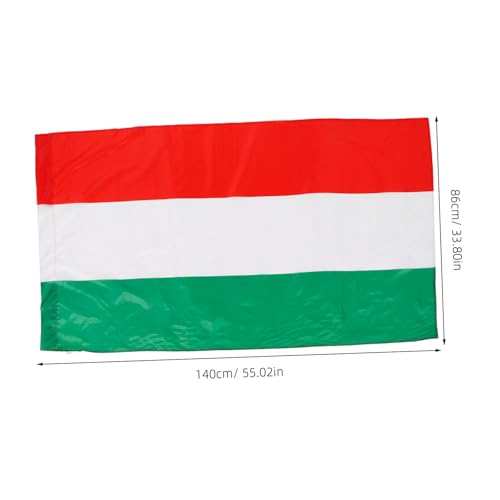 LIOOBO Drapeau National de Hongrie Polyester Drapeau Décoratif pour Fête pour Intérieur et Extérieur
