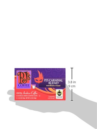 Pj's Coffee - Carnival Blend Single Serve Cups, 12 Count (Pack Of 3) #TOP1
