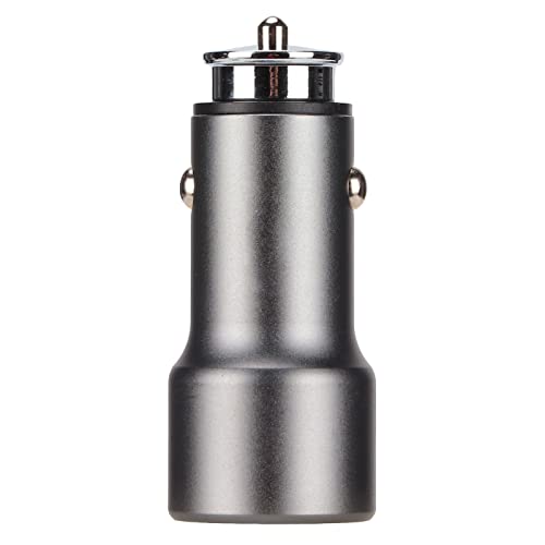 Carregador USB C para carro, tomada de carregamento rápido de porta dupla de 12 V 24 V para iOS 13,