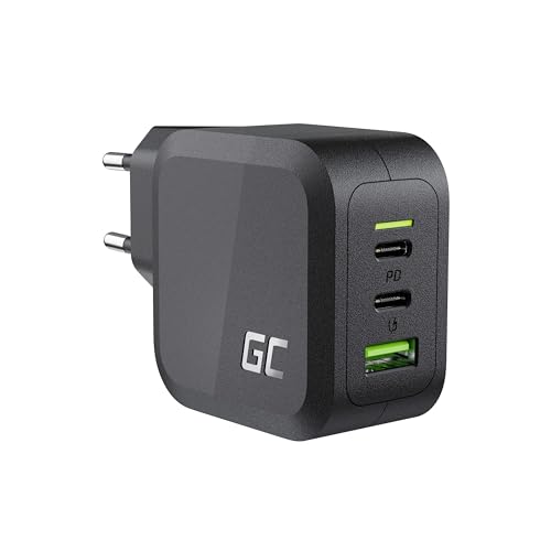 Cargador GAN 65W Green Cell PowerGan tipo C y USB A para portátil y móvil