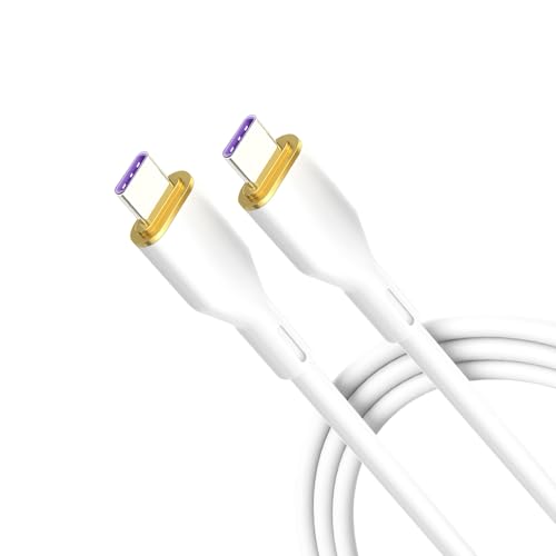 YIHAIXINGWEI USB Type C Cable USB C to USB C Charger Cable 100W 3.3ft Charging Cable Fast Charge (Type-C to Type-C, White)