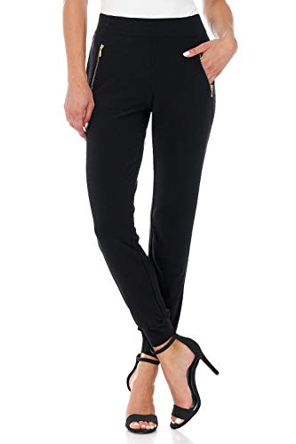 Rekucci Travel in Style - Women's Soft Chic Pant with Zipper Pockets4