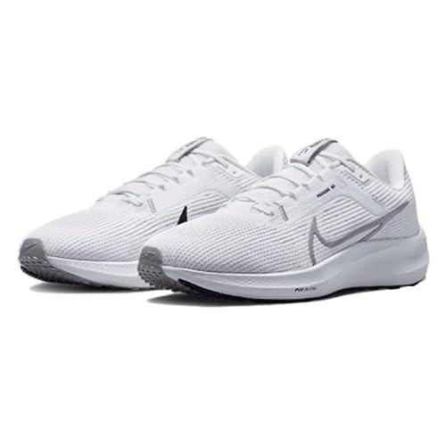 Nike Women's Air Zoom Pegasus 35 (GS) Running Shoes Competition, White Grey Wolf Black Photon Dust, 13 US