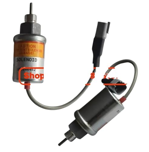 Électrovanne de carburant U85206452 solénoïde arrêt 12V moteur Perkins - 3