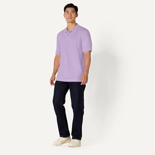 Image of Amazon Essentials Men's Regular-Fit Short Sleeve Cotton Pique Polo Shirt (Available in Big & Tall)