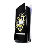 DeinDesign Skin kompatibel mit Sony Playstation 5 Disc Edition Folie Sticker Krefeld Pinguine Eishockey Sport