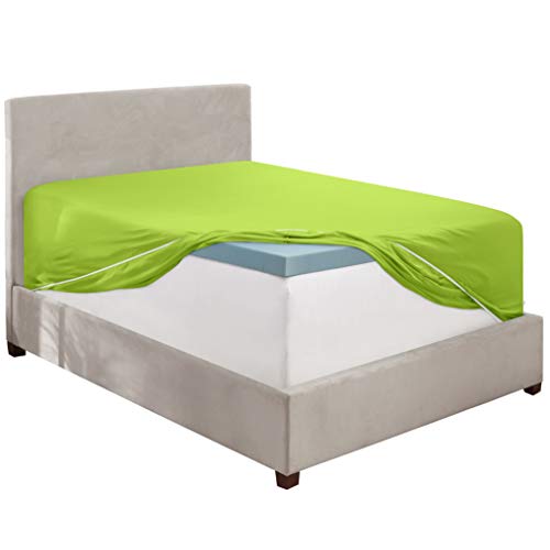 Image of Clara Clark Premier 1800 Deep Pocket Fitted Sheet, Fits up to 16 inch depth - Double Brushed Microfiber.