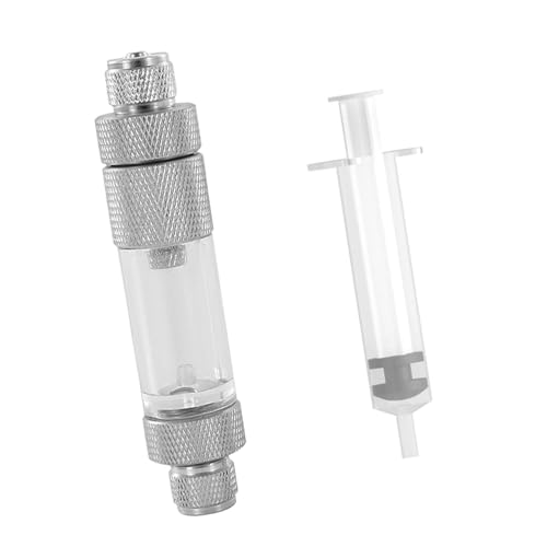 Compteur de bulles de CO2, régulateur de CO2, compteur de bulles avec clapet anti-retour, compteur de bulles de CO2 – Remplissage rapide de l'eau, régulateur de CO2 pour aquariums à plantes (double