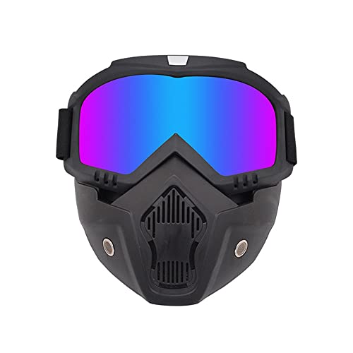 Xiaoli Máscara Snowmobile Skiing Goggles a Prueba de Viento Gafas de protección de Motocross Gafas de Seguridad con Filtro de la Boca Ski Ski Snowboard (Color : BXC) Cover