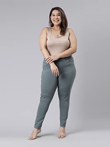 Image of GO COLORS Women Mid Rise Premium Straight Jeans
