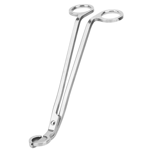 Ninoclar Wick Trimmer Wick Clipper Wick Cutter Wick Scissor Scented Candles Lovers Wick Stainless Steel Trimmer Oil Lamp Candle Accessories Trimmer Scissors Cutter (silvery)