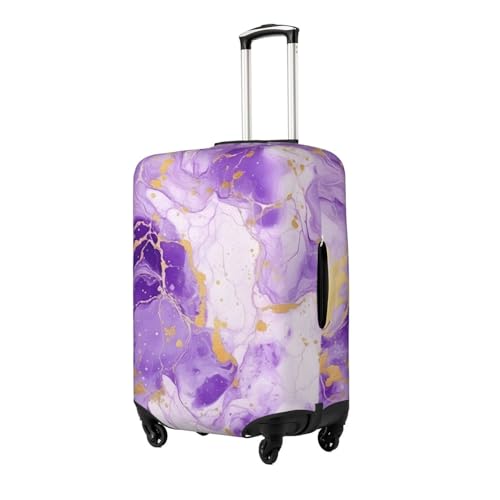 Marbles Purple Luggage Covers For Suitcase, Suitcase Cover Protector Anti-Scratch Travel Suitcase Cover Fit 18-32 Inch Luggage2