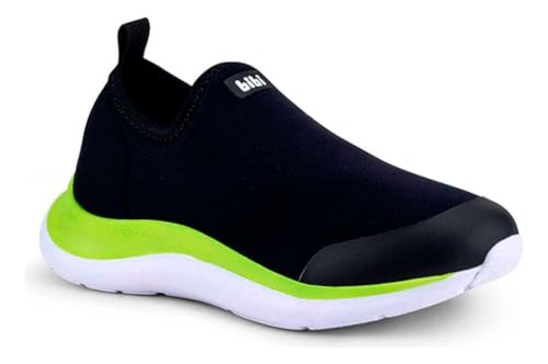 Tênis Infantil Menino Bibi Action Preto Citrus Sem Cadarço (Preto, BR, Criança de 9 a 12 anos, Numér