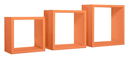 SANITEC Lot de 3 Cubes de décoration de Cauchemar Orange