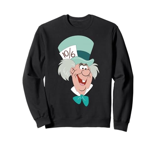 Sweatshirt Disney Alice Mad Hatter pull col rond imprimé personnage classique