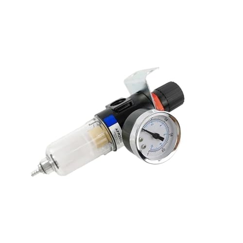 AFR2000 Air Filter Regulator Combo, 1/4" NPT, Oil Water Separator with Pressure Gauge for Pneumatic Systems(NO Fittings)
