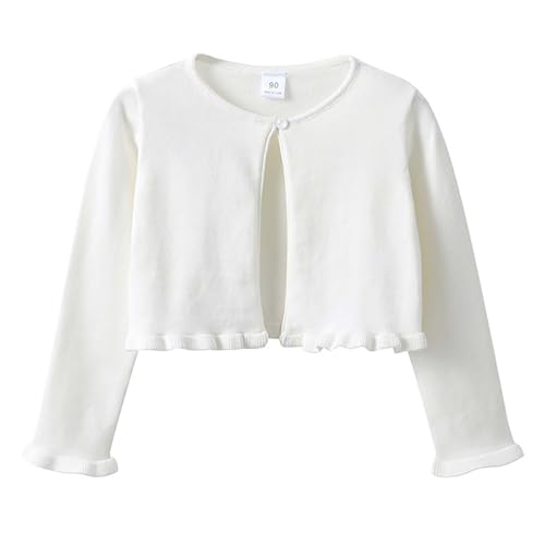 XINYUNZU Mädchen Bolero Cardigan Baumwolle Süße Strickjacke...