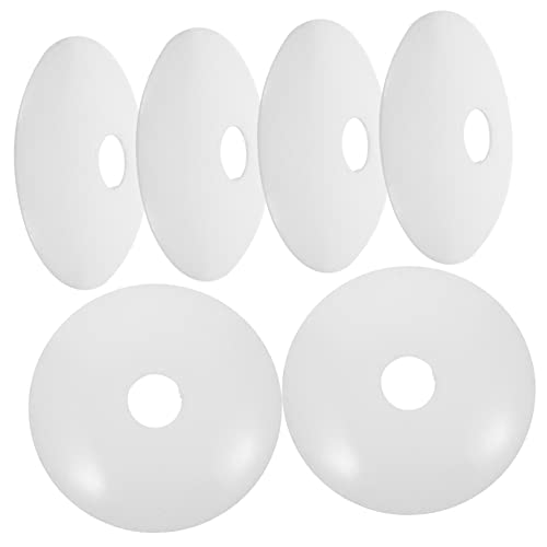 DOITOOL Copertura Per Lampada a Sospensione Da Soffitto 50 Mm, Kit 6 Pezzi, Piastra Di Illuminazione Bianca Resistente a Deformazioni, Accessorio Per Decorazione Interni Come Corridoi e Soggiorni