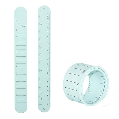 リストバンド メモ帳 再利用可能 メモリストバンド スラップブレスレット ToDoリスト メモスラップブレスレット 定規付きメモ帳リストバンドを着用して毎日の勉強や仕事に