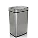 Produktbild hjh OFFICE 830045 Mülleimer mit Sensor 60L CLEAN IV Edelstahl Silber Automatik Abfalleimer mit LED-Anzeige, rechteckig