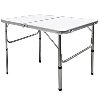 3FT 90cm Heavy-duty Folding Table Camping Tables Carry Handle Fold Away Tables Foldable Tables Compact Desk Camp Picnic Party Wedding Banquet Market Garden Gardening Stall Dining Trestle Patio