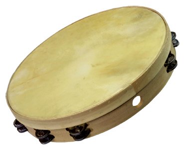 Pandereta Marca Samba (frame drum) �40 Cm, 24 Pares de sonajas de acero inoxidable