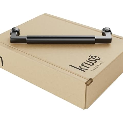 Kruse Hardware 30776 - (10-Pack) Chatham Door and Drawer Pull - 6in Center-to-Center, Matte Black Cover
