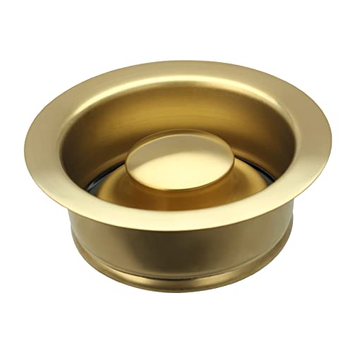 Akicon Kitchen Sink Brass Gold Finish Garbage Disposal Flange Stopper, One Size Disposal Rim, Fit 3-1/2 Inch Standard Sink Drain Hole