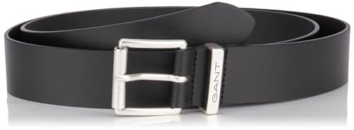 Ceinture en cuir GANT pour sublimer vos tenues du quotidien, modèle unisexe noir taille unique