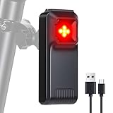 WSDCAM Bike Radar Tail Light, Visual and Audible Alerts for Vehicles Up to 153 Yards Away, Auto ON/Off, Rechargeable IPX6 Waterproof Cycling Rearview Bicycle Radar Rear Light Support Bike Computer APP