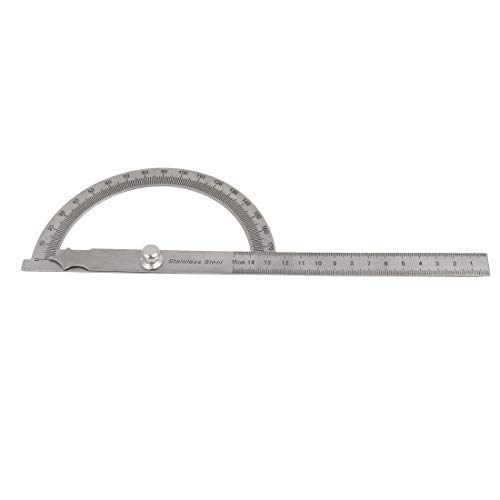 Calibrador de ángulo de acero inoxidable 180 grados miniatura 1