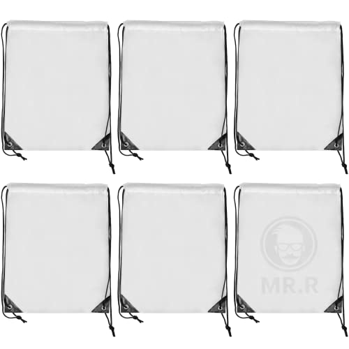 Sac à dos à cordon personnalisable MR.R, solution pour créer vos cadeaux d'événements, lot de 6