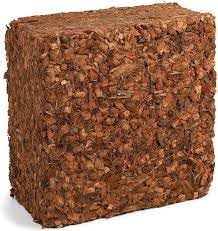 Image of SRI SAI FORESTRY Coconut Husk Coco Coir Chips Crushed Block 5KG, Sustainable Soil Enhancer