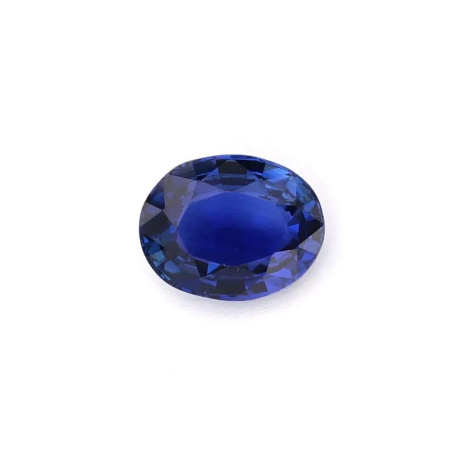 Saphir bleu véritable de septembre pour personnaliser votre bague de fiançailles