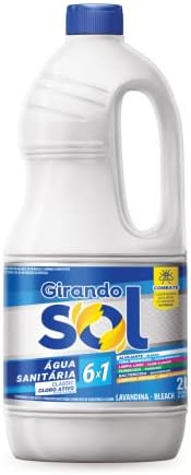 Girando Sol Água Sanitária Branca Classic 2L Alvejante Sanitário ...