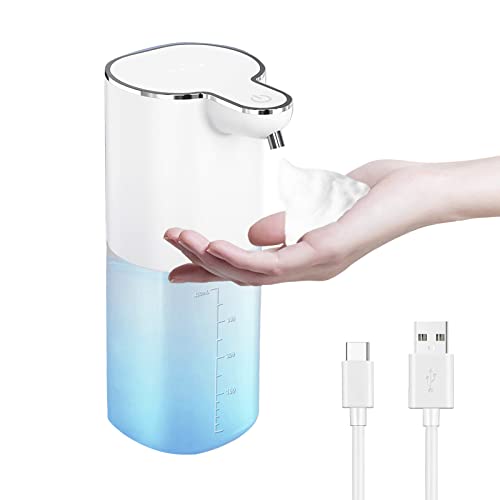 Automatic Foaming Soap Dispenser Touchless And Rechargeable Countertop & Wall-Mounted Soap Dispensers,0.2S Smart Infrared Sensor Hands-Free Foam Soap Dispenser With Large Capacity 400Ml/13.5Oz White #TOP1