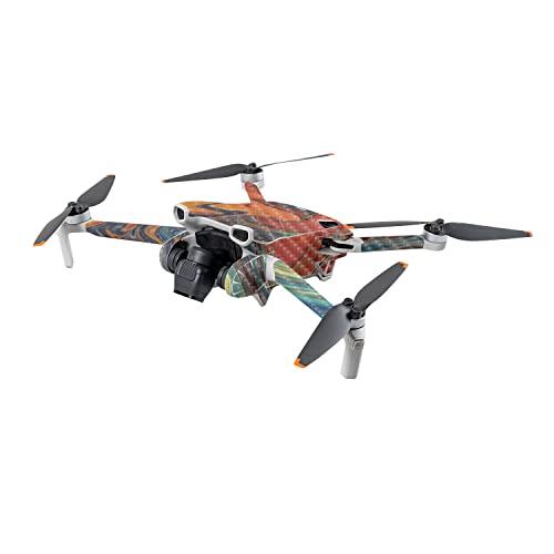 Image of MightySkins Carbon Fiber Skin Compatible with DJI Mini 3 - Lava Water | Protective, Durable Textured Carbon Fiber Finish | Easy to Apply | Made in The USA