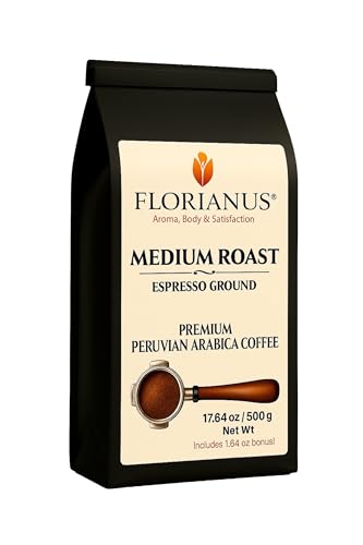 FLORIANUS COFFEE – Medium Roast – Espresso Ground – 17.64