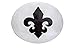 TFJ Men Women Western Fashion Belt Buckle Silver Metal Fleur De Lis Lily Flower French