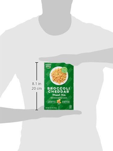 Wickedly Prime Lentil Pasta Meal, Broccoli Cheddar, Gluten Free, 10.1-ounces (Pack of 4)