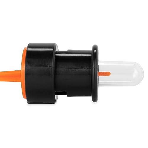 Image of Camco Rhino RV Tote Tank Gauge - Stops Overfilling & Spills | Compatible with Most Portable Tote Tank Brands - Allows The Tote Tank to Vent While Filling or Dumping - (39012)