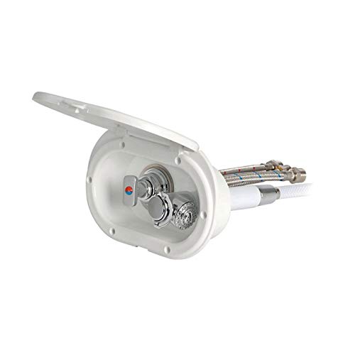 OSCULATI Coffret Douche Blanc Tuyau en Nylon 4 m idéal pour pont de bateau et van