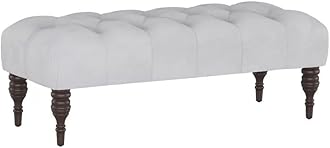 Storage Zeno Ottoman with Hidden Compartment, Rectangular 2 Seater Ottoman, Living Room Furniture, Storage Ottomans for Office, Bedroom, Living Room (Ivory) (White Velvet)