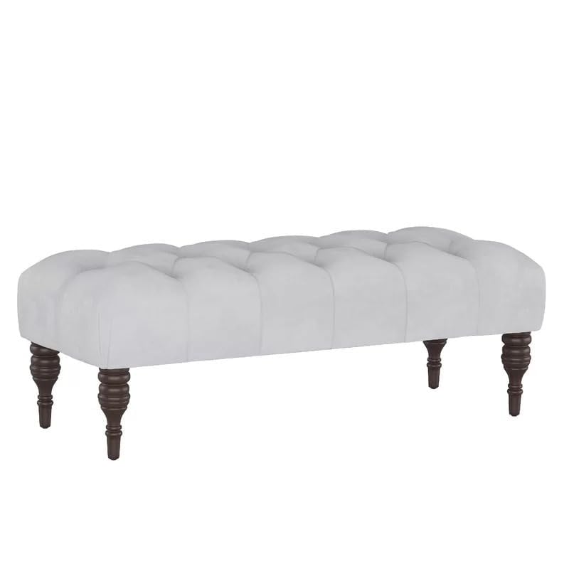 Homevibes Storage Zeno Ottoman with Hidden Compartment, Rectangular 2 Seater Ottoman, Living Room Furniture, Storage Ottomans for Office, Bedroom, Living Room (Ivory) (White Velvet)