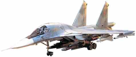 ①タミヤ Sukhoi SU-34 1/72 プラモデル　3個 Model samolotu 1/72 Sukhoi SU-34 Strike Tamiya 60743